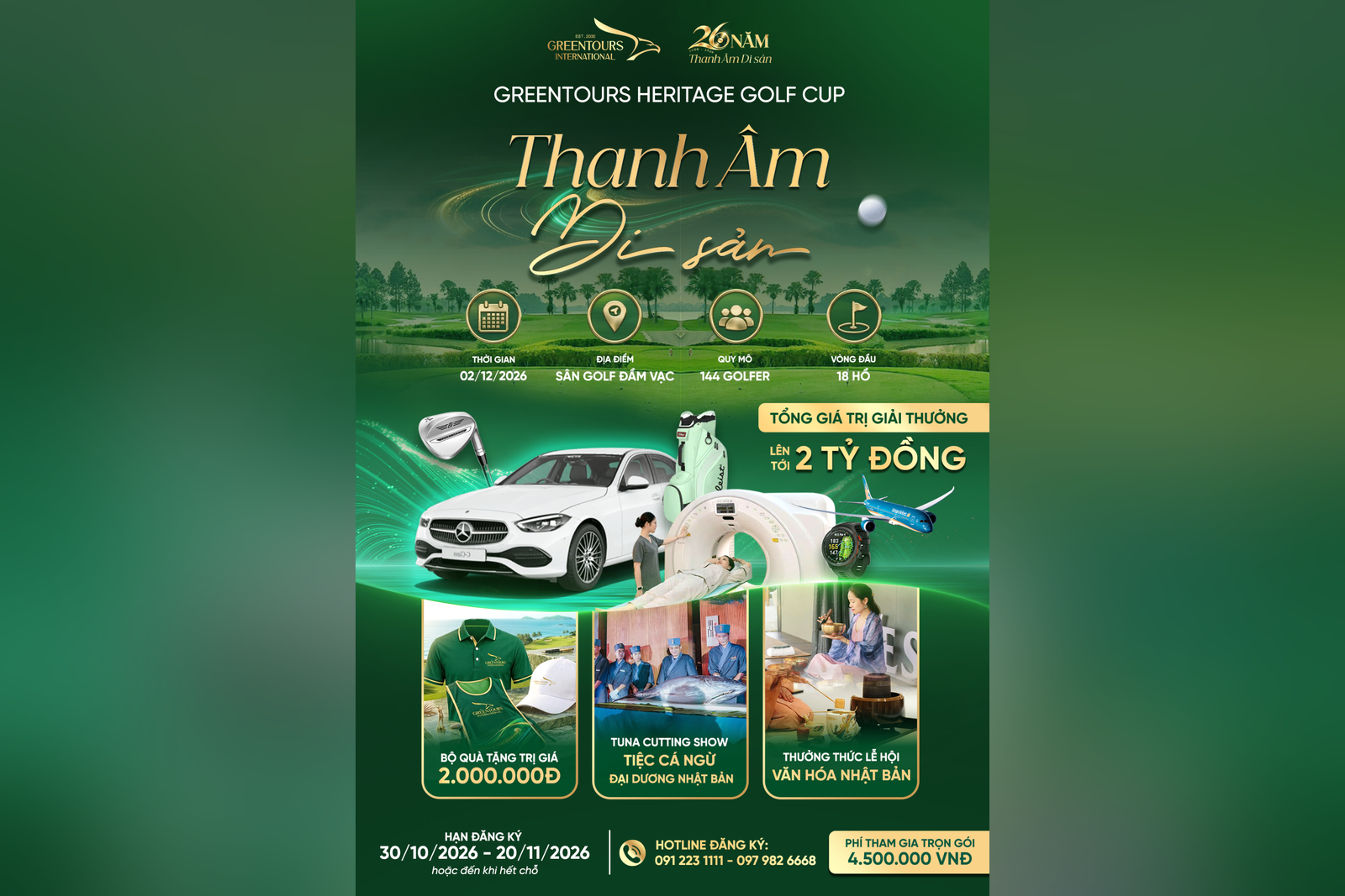 Gỉai golf Greentours 26 năm
