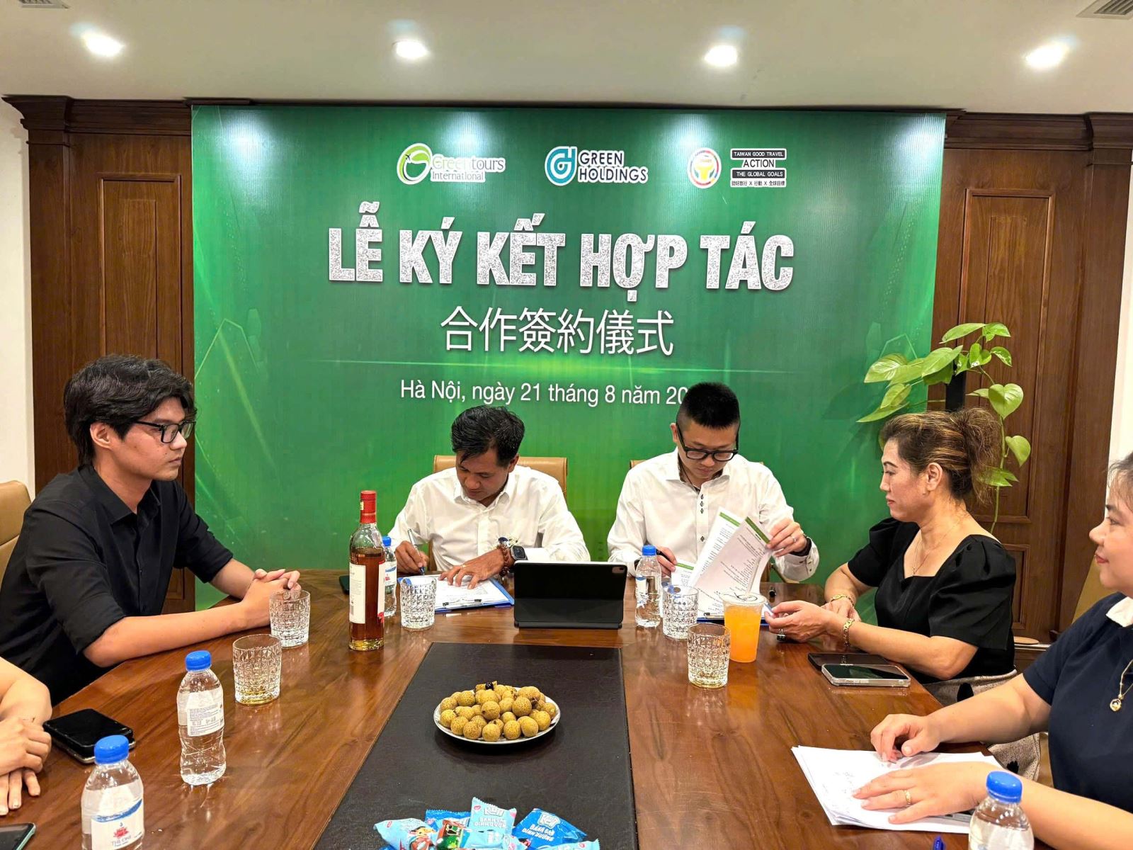 Greentours kí kết hợp tác với đối tác Đài Loan
